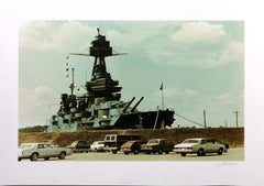 Battleship Texas, Photorealist Screenprint by Tom Blackwell
