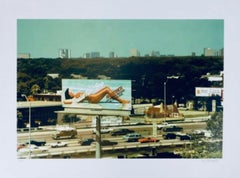 I-610 North, 1980 Ltd Ed Lithograph, Tom Blackwell