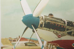 Red, White and Blue Mustang, Photorealist Screenprint by Tom Blackwell