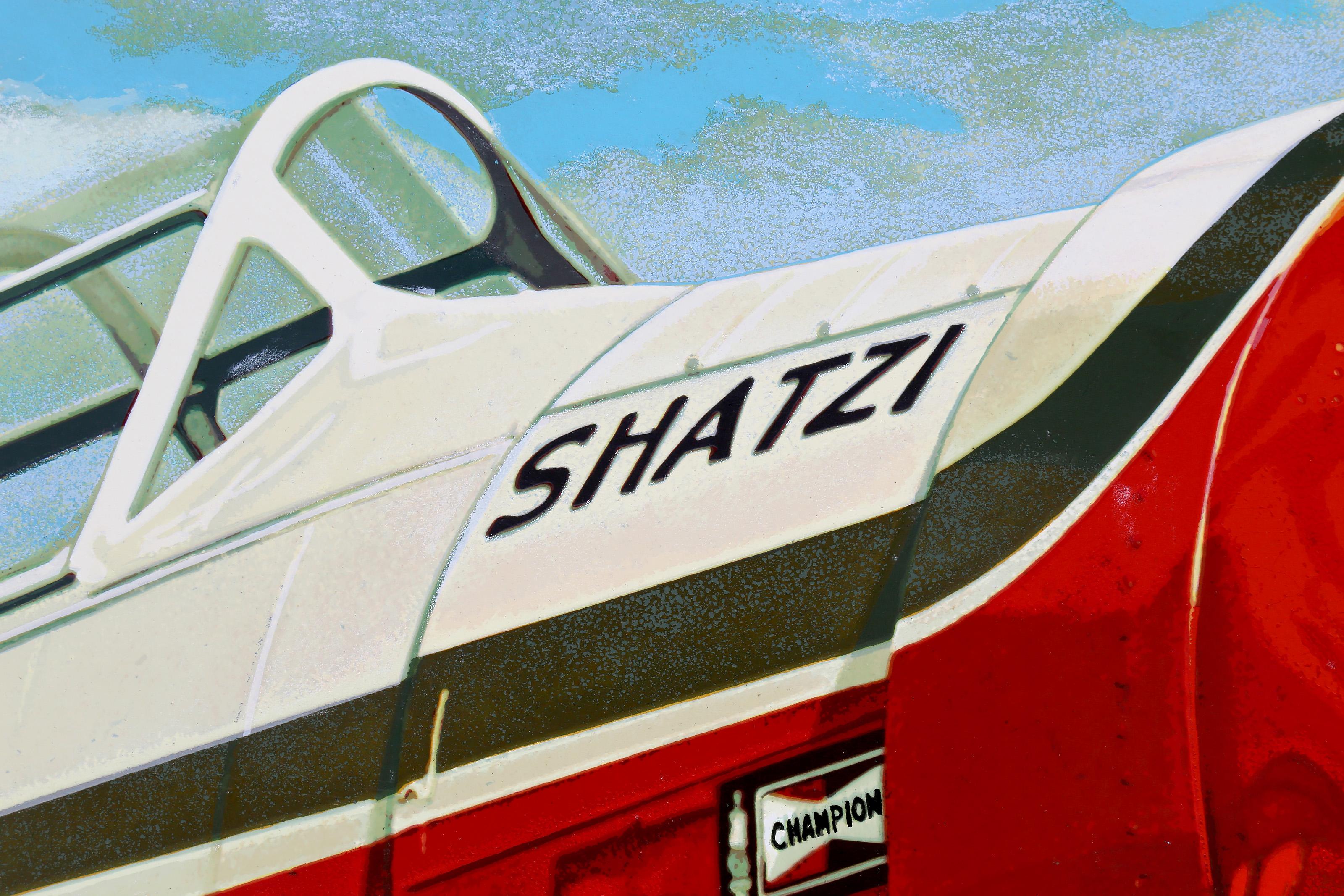 Shatzi, Serigrafía fotorrealista sobre masonita de Tom Blackwell en venta 1