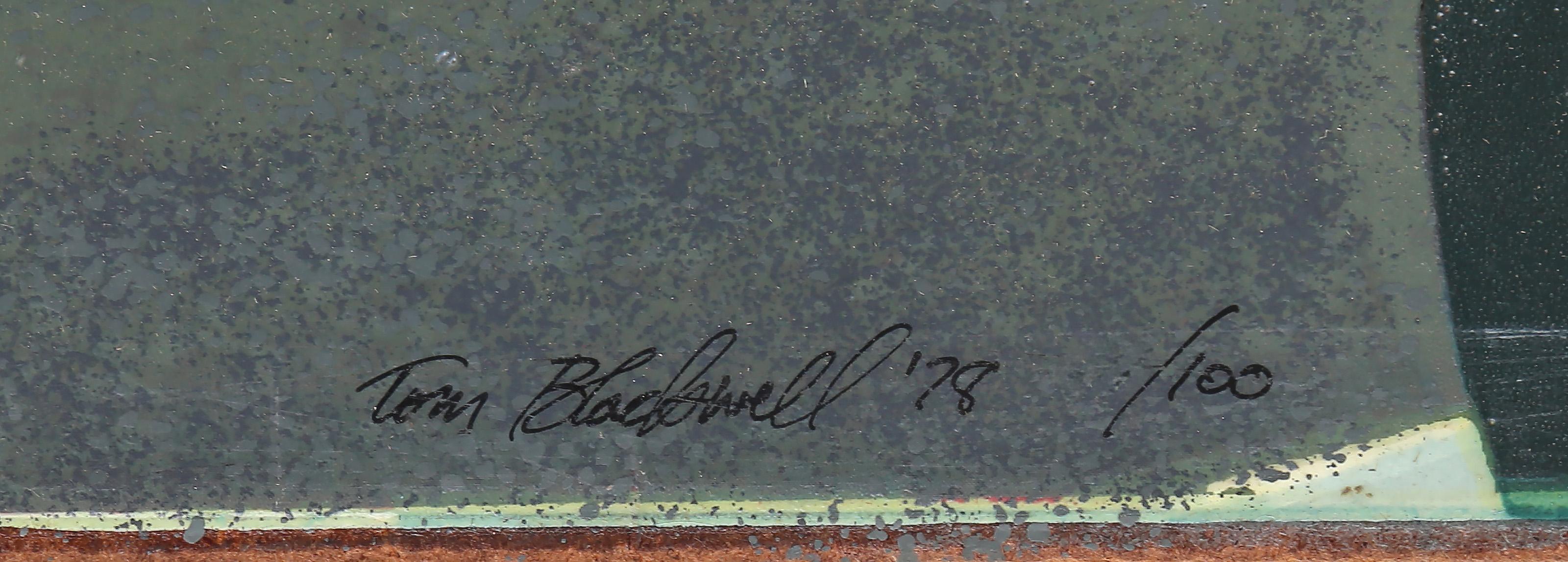 Shatzi, Serigrafía fotorrealista sobre masonita de Tom Blackwell en venta 3