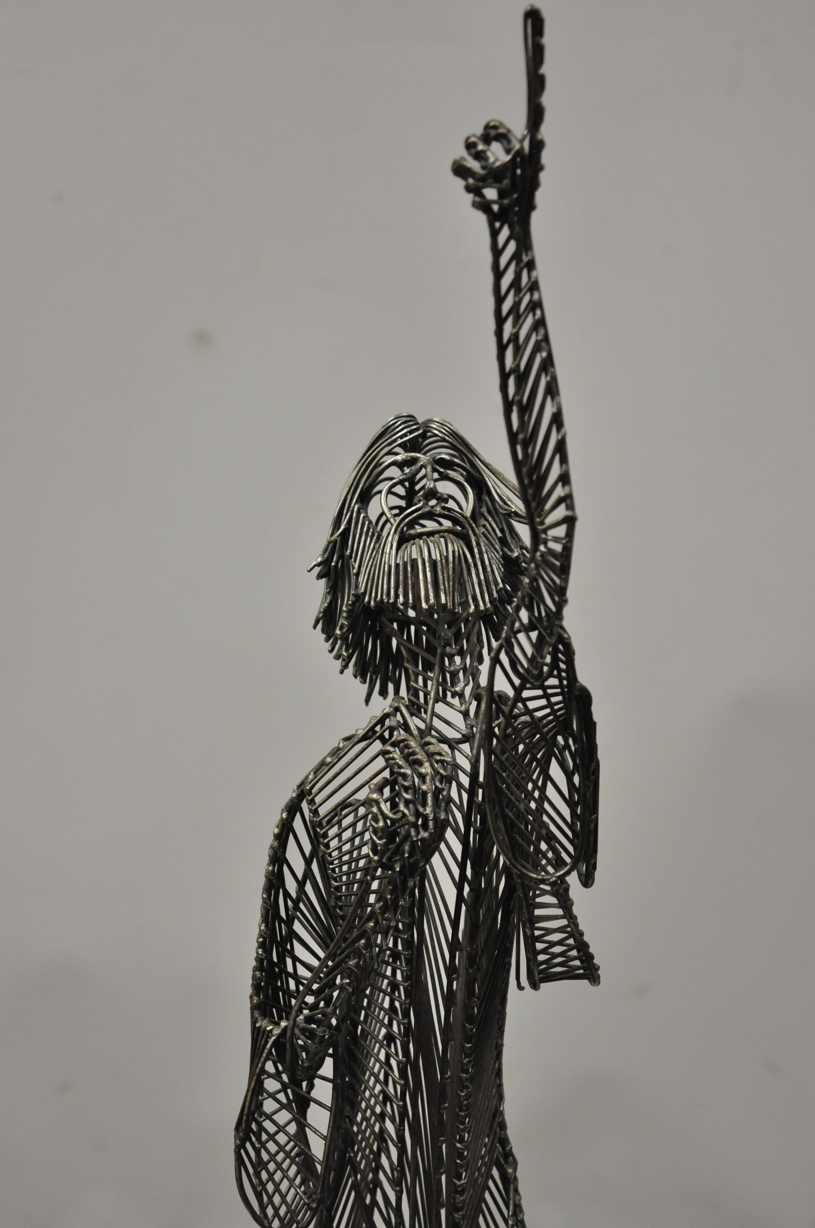 wire man sculpture