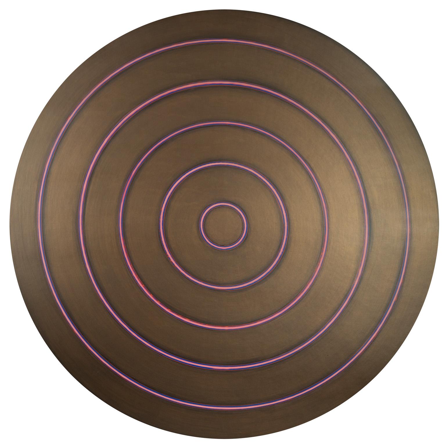 Bronze Target - Painting by Tom Bolles