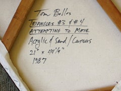 Minimalist Abstract - Acrylic and sand on shaped canvas