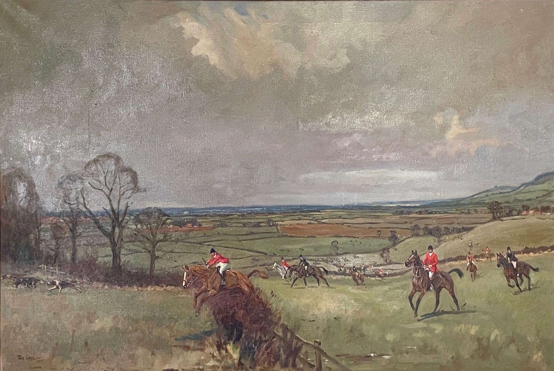 La caza de Belvoir - Painting de Tom Carr