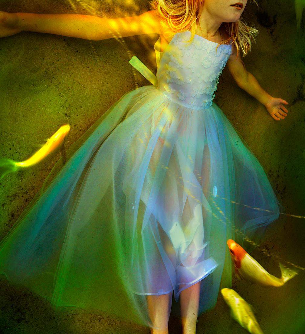 Color Photograph di Tom Chambers - Coy Koi