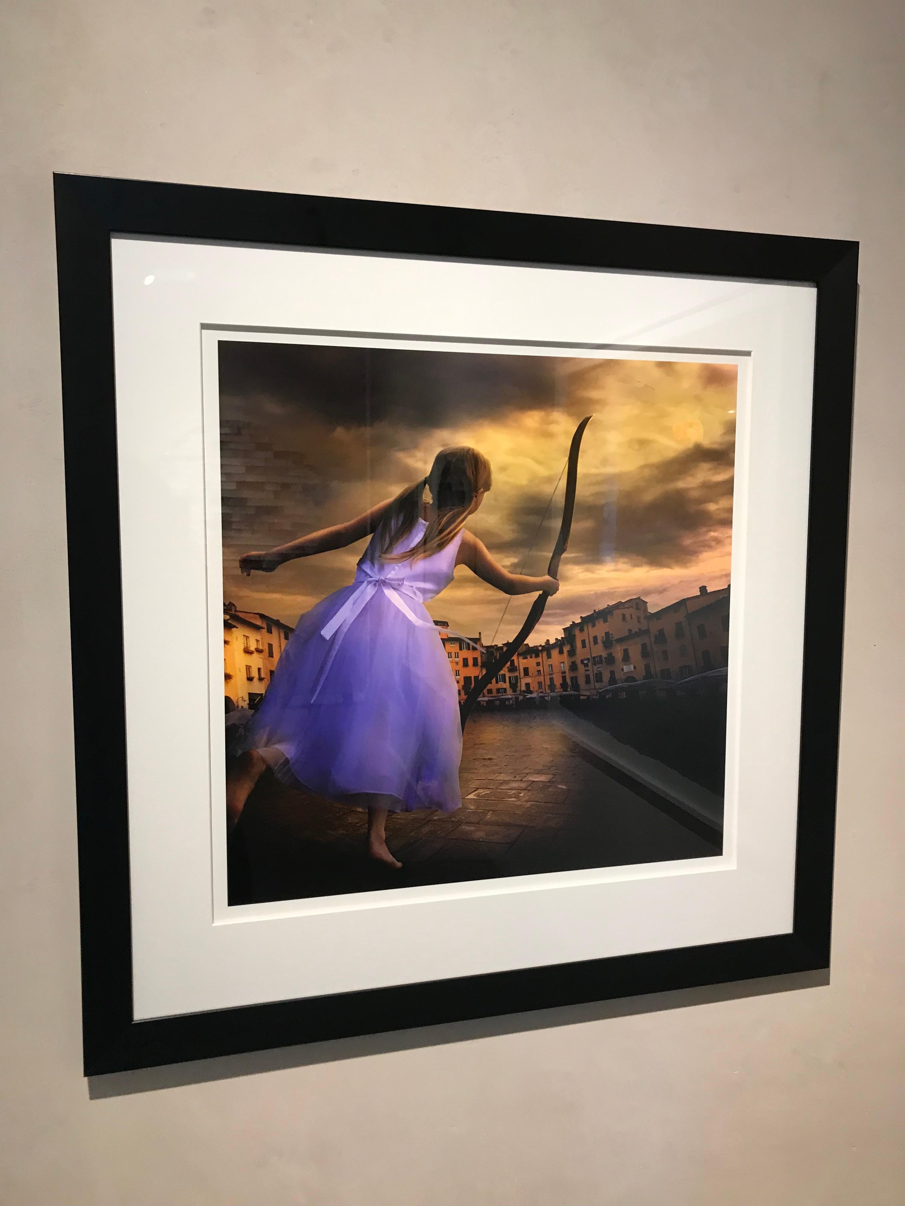 This photo-montage by Tom Chambers, has a painterly feeling that creates the ambiance of Iceland in blues and whites. It is framed in black and is available in other sizes.  This is part of an edition of 20.
Please contact gallery for more