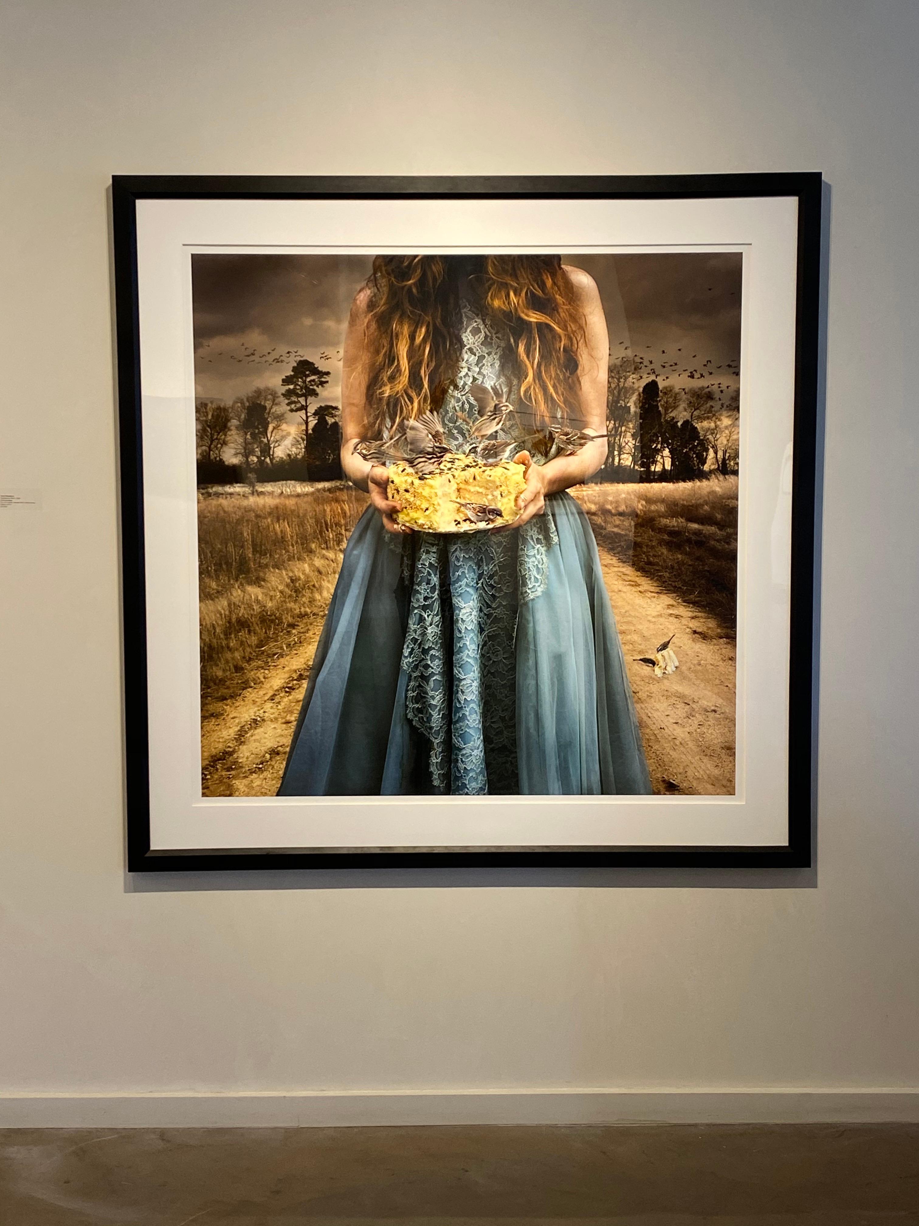 Saccharine Perch- color photograph- photomontage framed in black  - Photograph by Tom Chambers