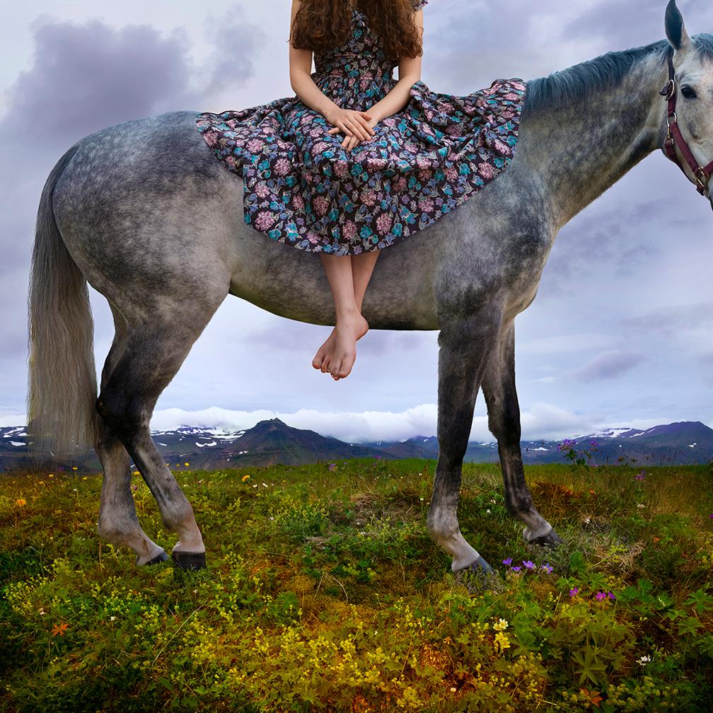 Tom Chambers Figurative Photograph - Steady My Steed, limited edition photograph, archival, signed and numbered