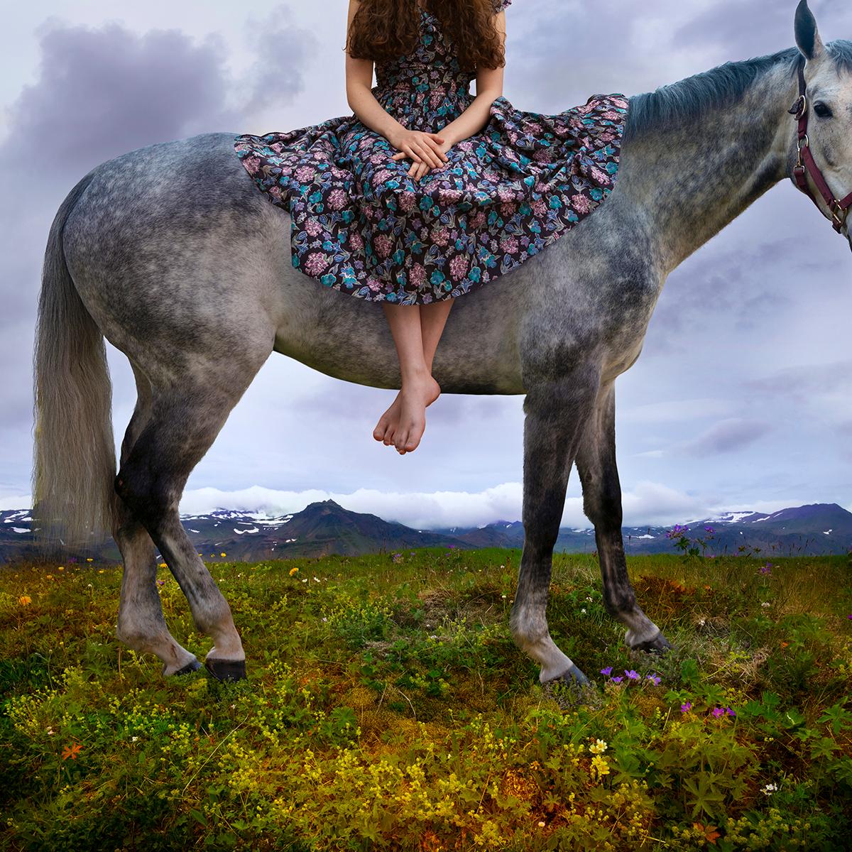 Tom Chambers Figurative Photograph - Steady My Steed, limited edition photograph, archival, signed and numbered 