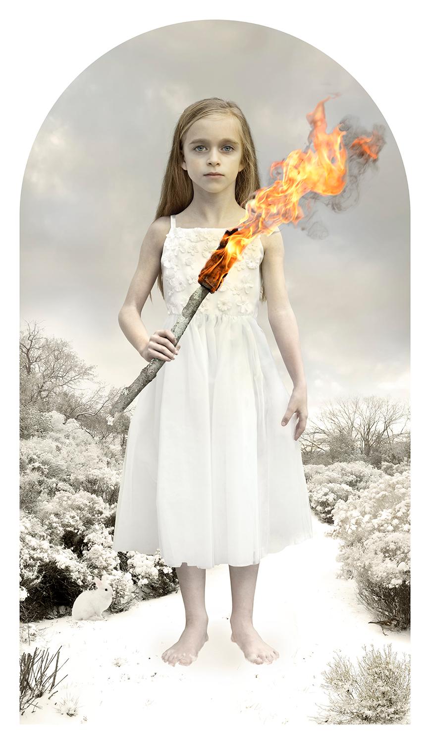 Winterliches Leuchtfeuer – Photograph von Tom Chambers