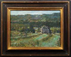 An English landscape with a country house