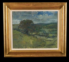 Cattle grazing in an extensive landscape