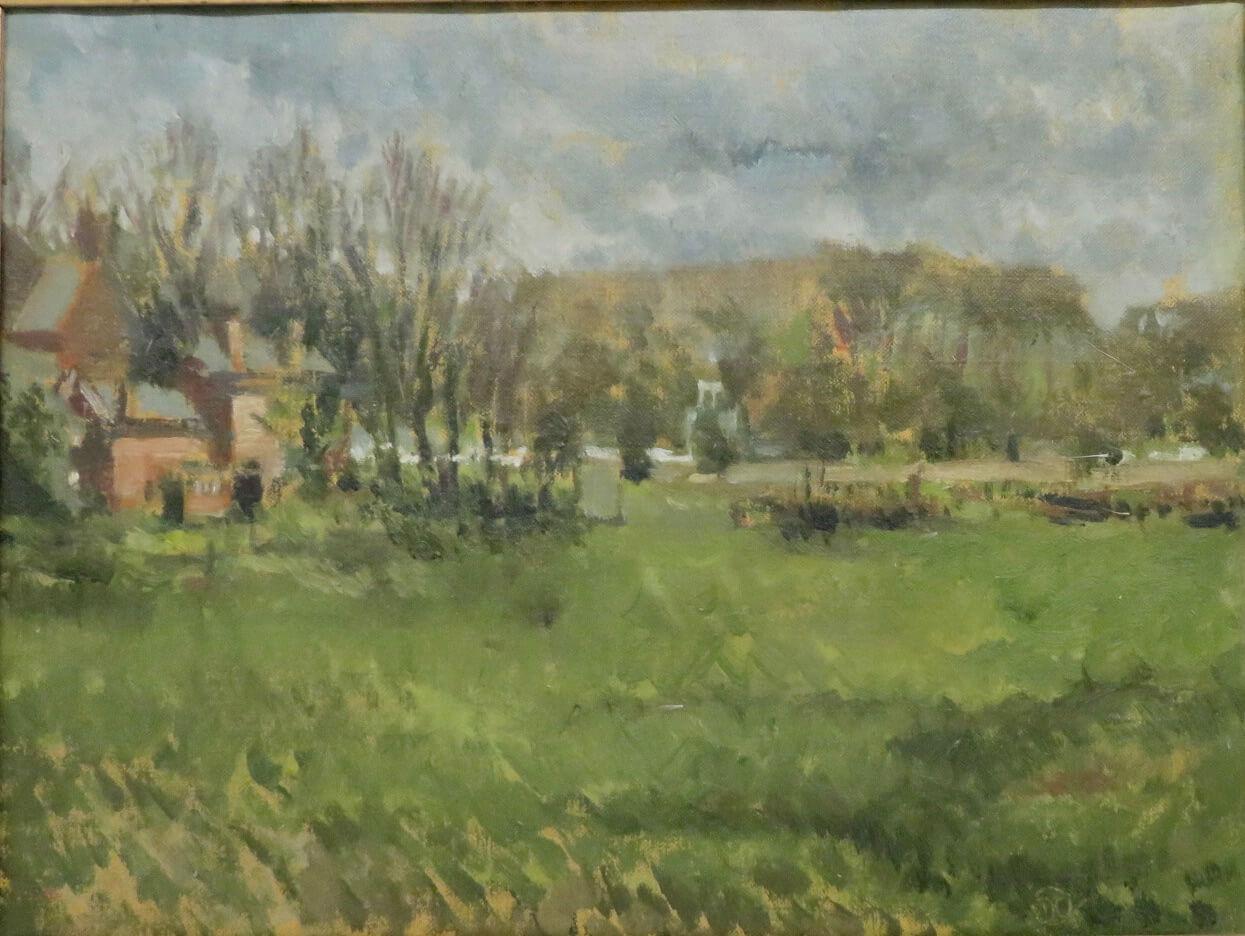 Original impressionist oil painting by Tom Coates - he studied at the Bourneville College Of Art and later at The Royal Academy Schools. He is past president of the New English Arts Club. A member of the Royal Society of British Artists and a member
