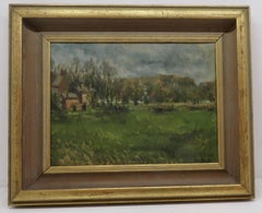 Original oil painting by Tom Coates NEAC (1941-) English impressionist landscape
