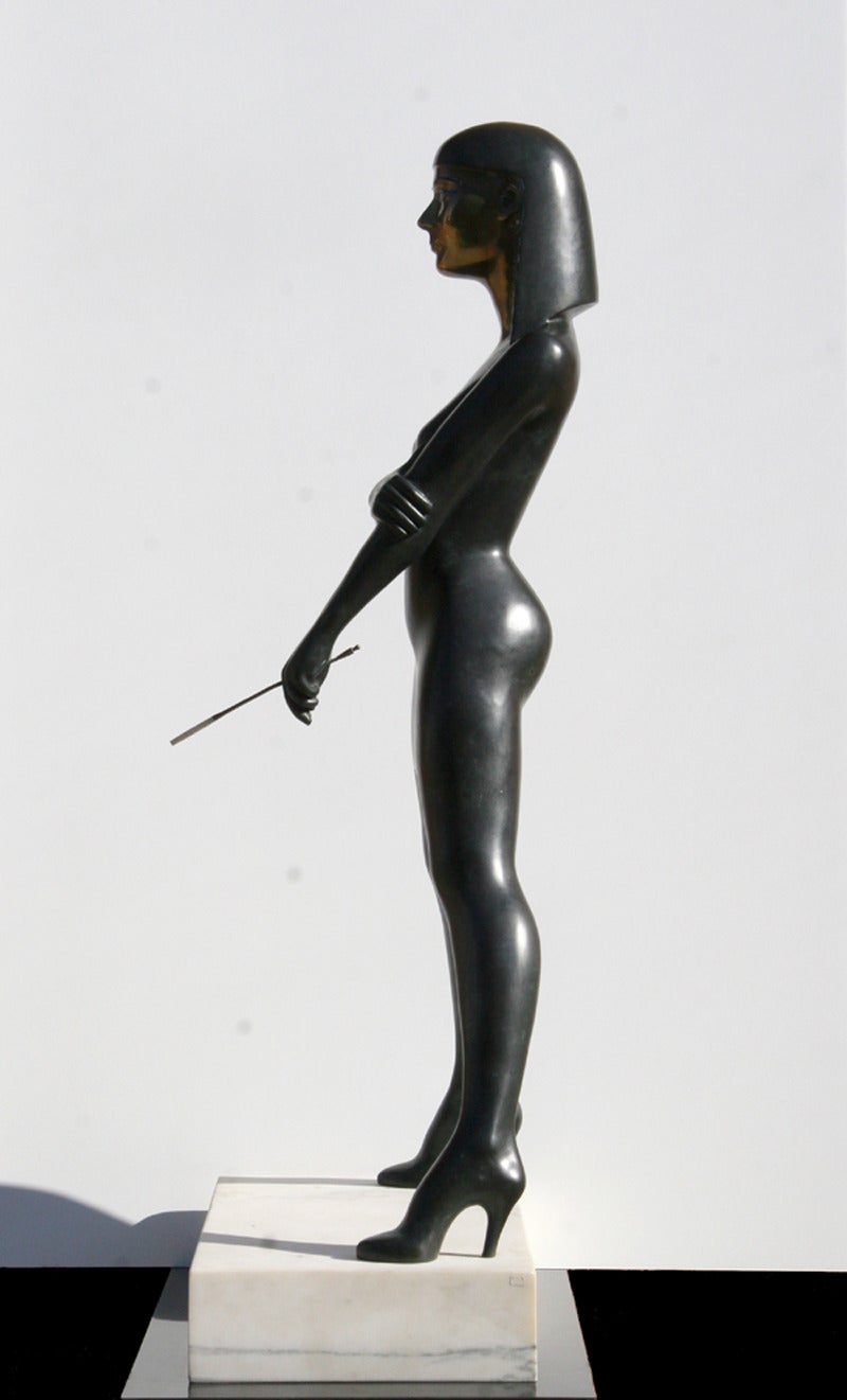 Chica de Memphis, escultura pop art de bronce de Tom Coffin en venta 4