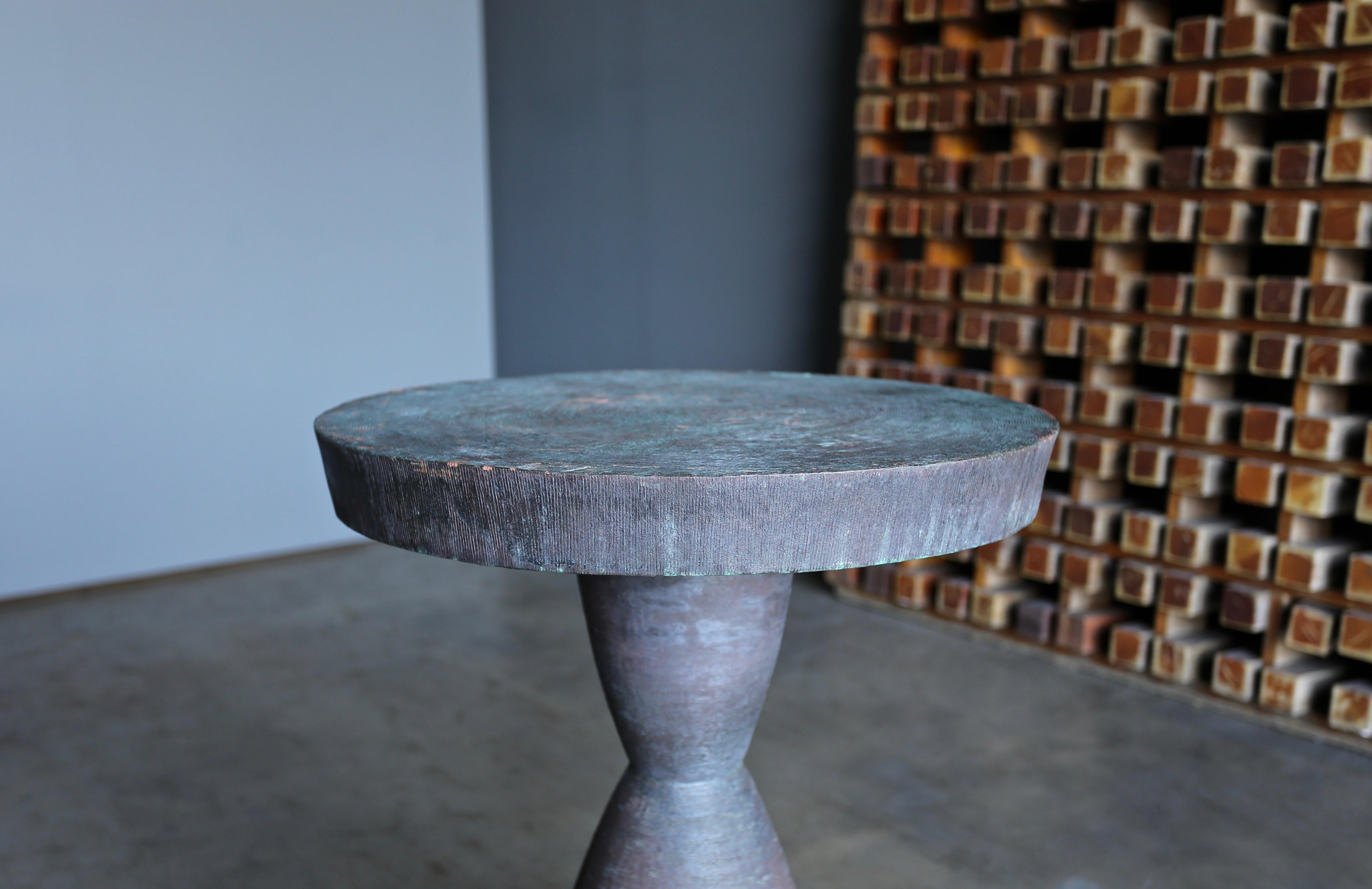 Modern Tom Corbin Bronze Alexandra Occasional Tables