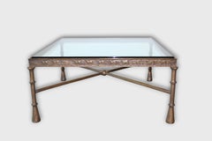 Bronze Cocktail or Coffee Table by Tom Corbin “Antelope” , c. 2000s, USA