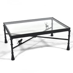 Tom Corbin Bronze Coffee Table in the Manner of Giacometti