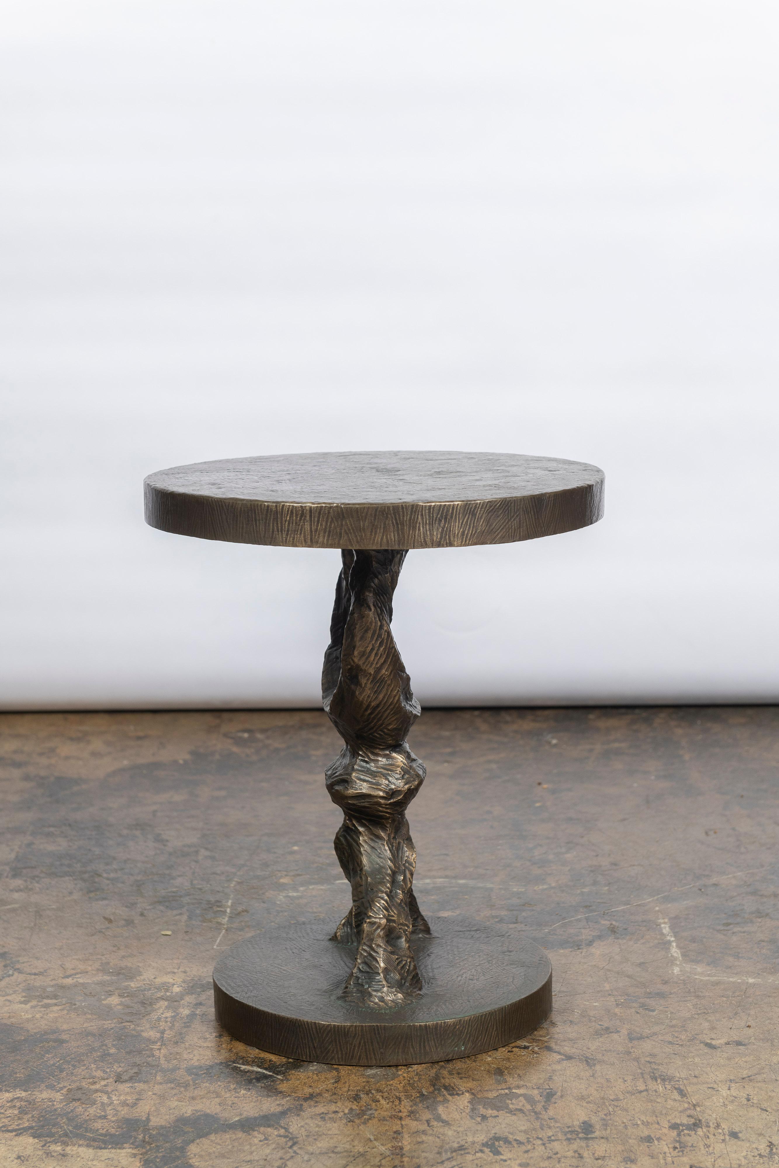 American Tom Corbin Signed 91 Bronze Table/ Pedestal Sculpture