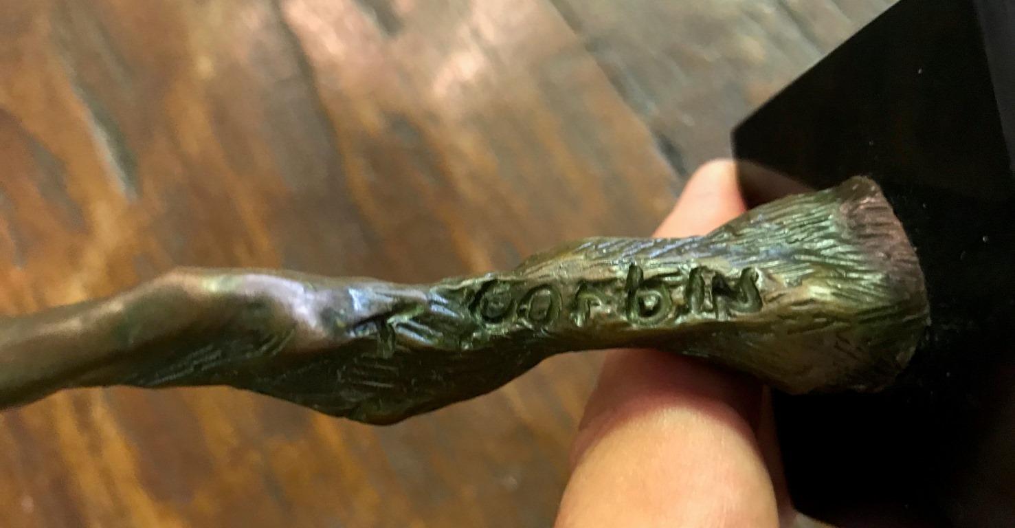 American Tom Corbin Signed Bronze Sculpture or Statuette 