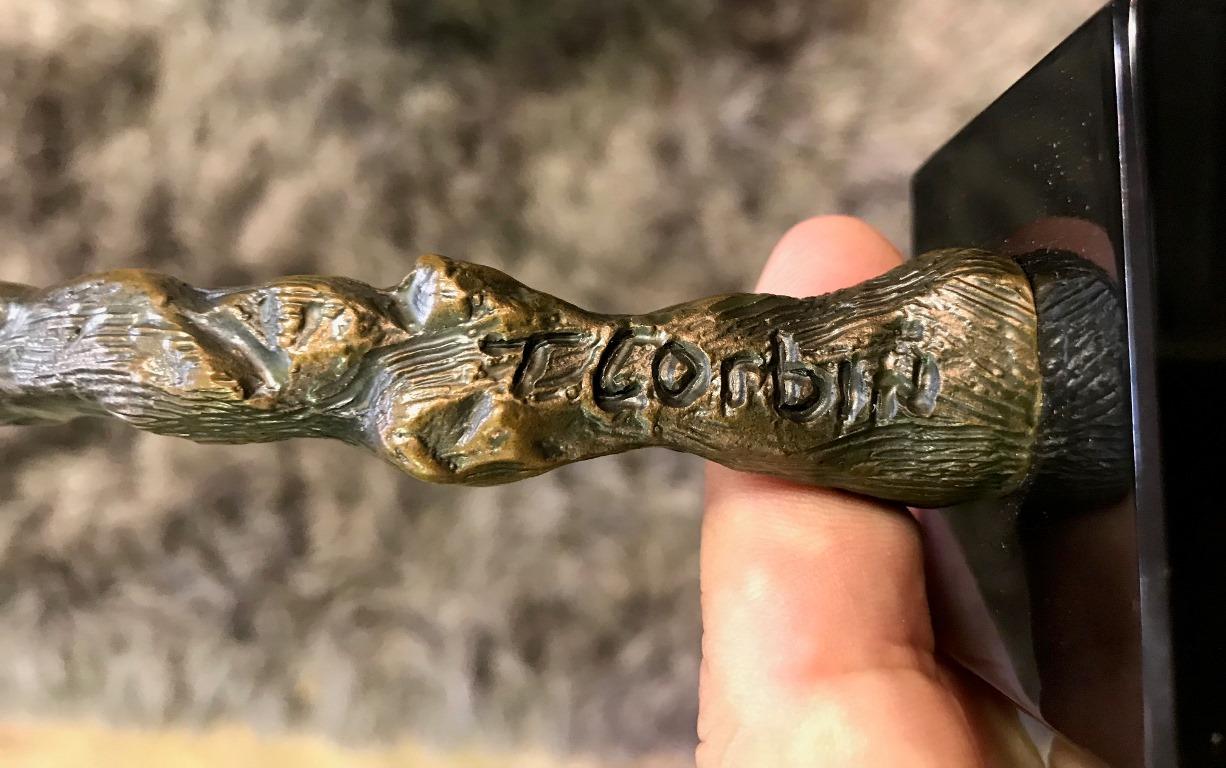 Tom Corbin Signed Bronze Sculpture/ Statuette 