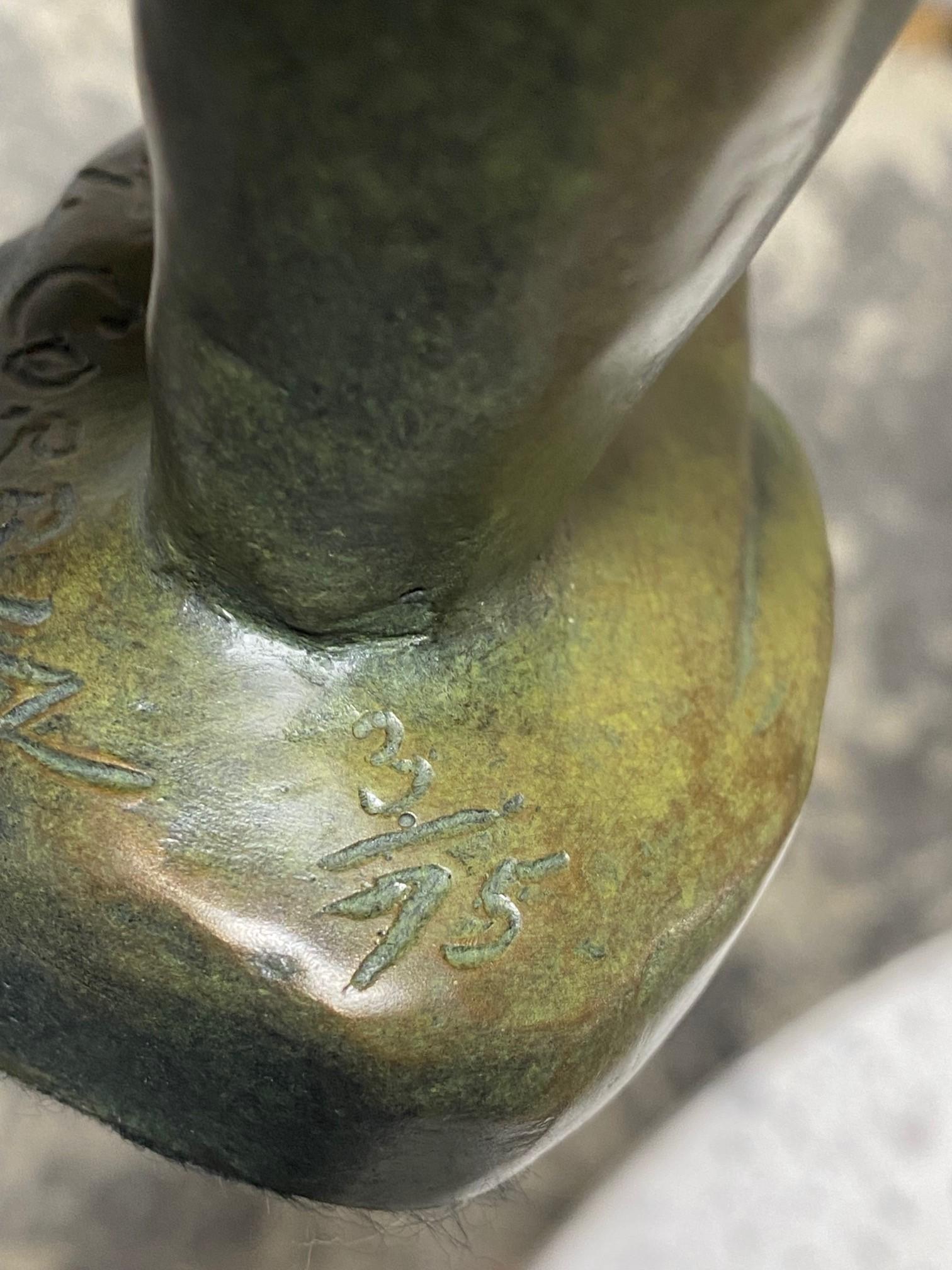 Tom Corbin, signierte Bronze-Skulptur eines weiblichen Torso-Schaukels, limitierte Auflage im Angebot 6