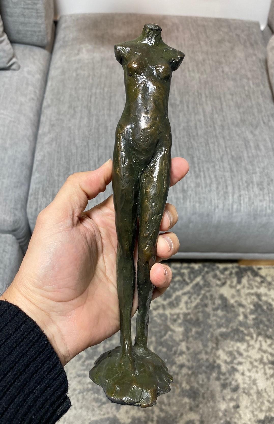 Tom Corbin Signed Limited Edition Bronze Walking Nude Woman Figurative Sculpture 5