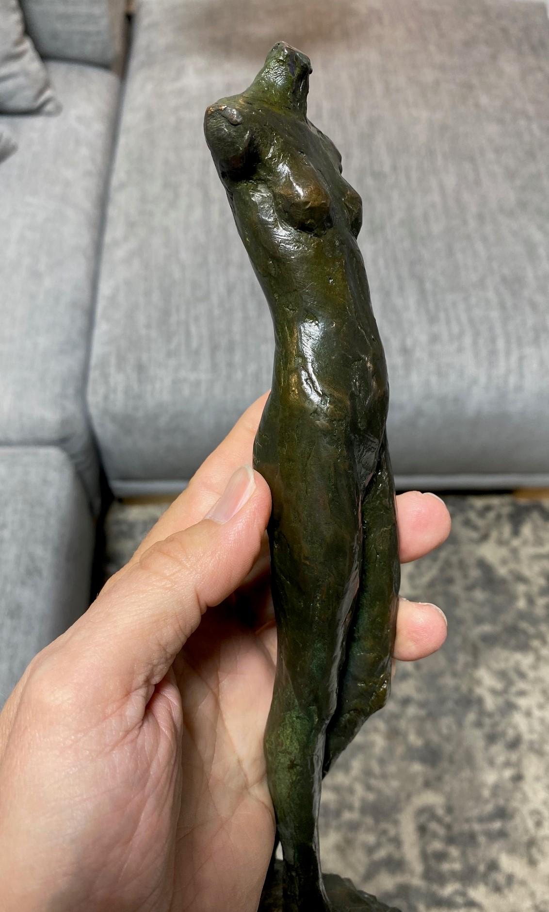 Tom Corbin Signed Limited Edition Bronze Walking Nude Woman Figurative Sculpture 9