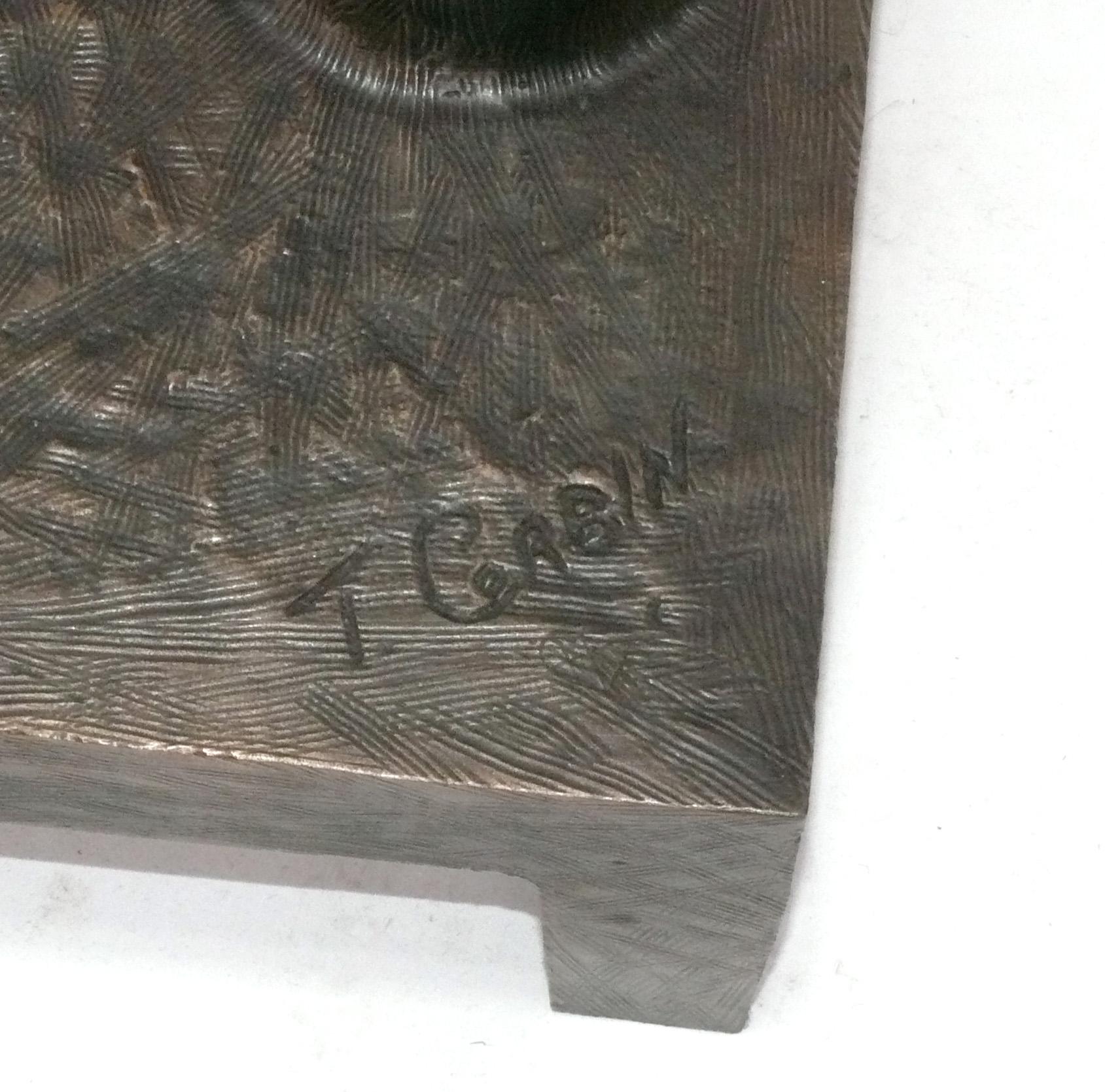 Tom Corbin Stehleuchte aus massiver Bronze im Stil von Diego Giacometti (21. Jahrhundert und zeitgenössisch) im Angebot