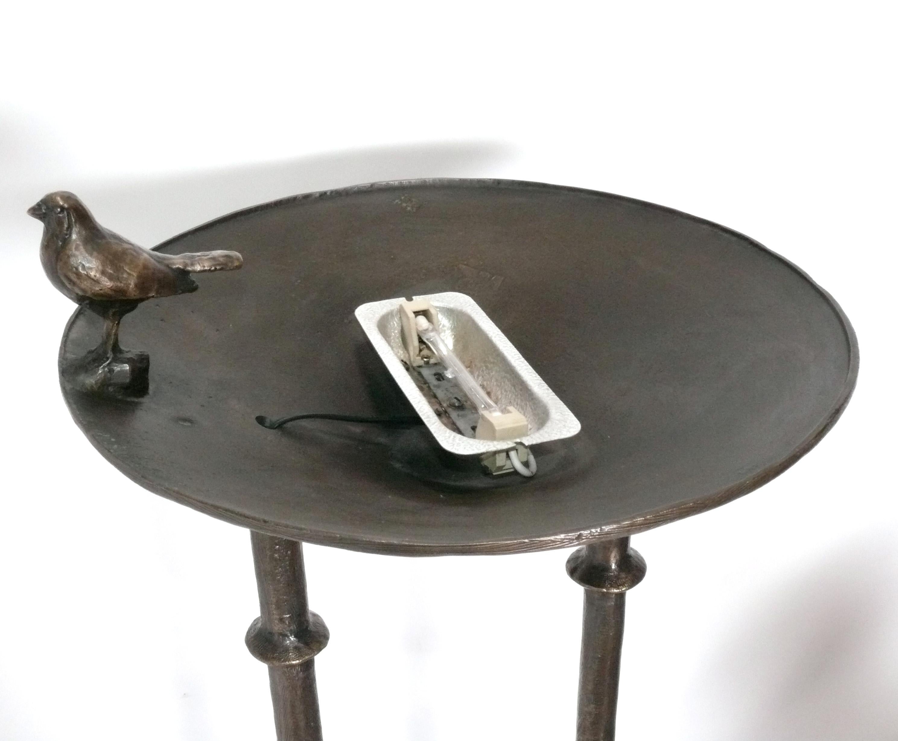Tom Corbin Stehleuchte aus massiver Bronze im Stil von Diego Giacometti im Angebot 1