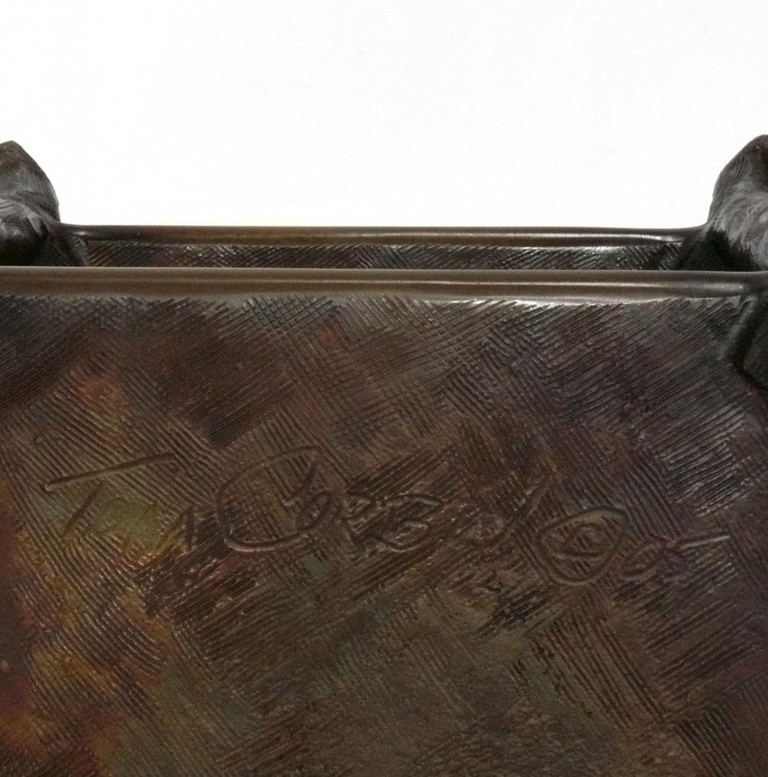Mid-Century Modern Tom Corbin Solid Bronze Table Dunhill Model