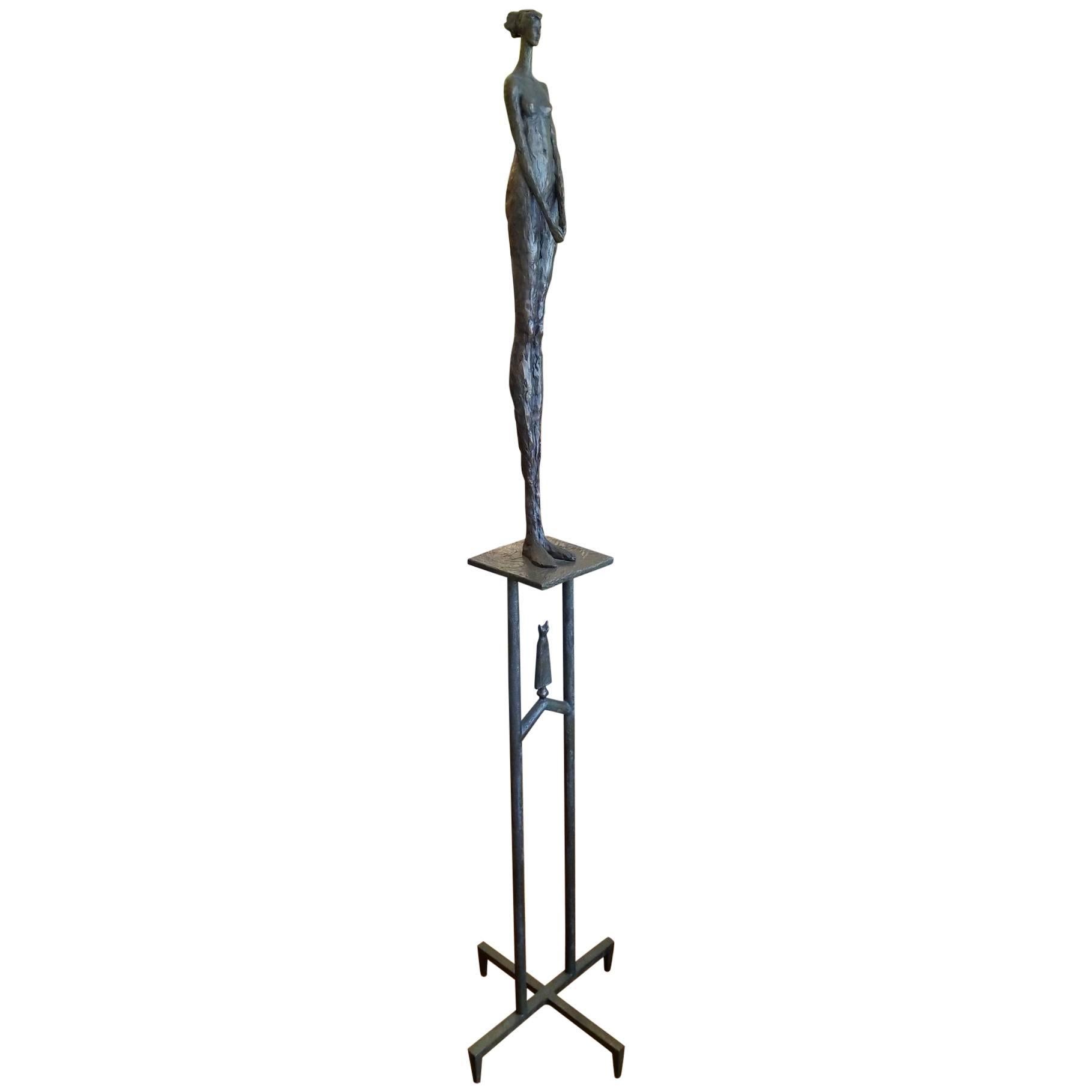 Tom Corbin "Woman of Repose" Bronze Sculpture