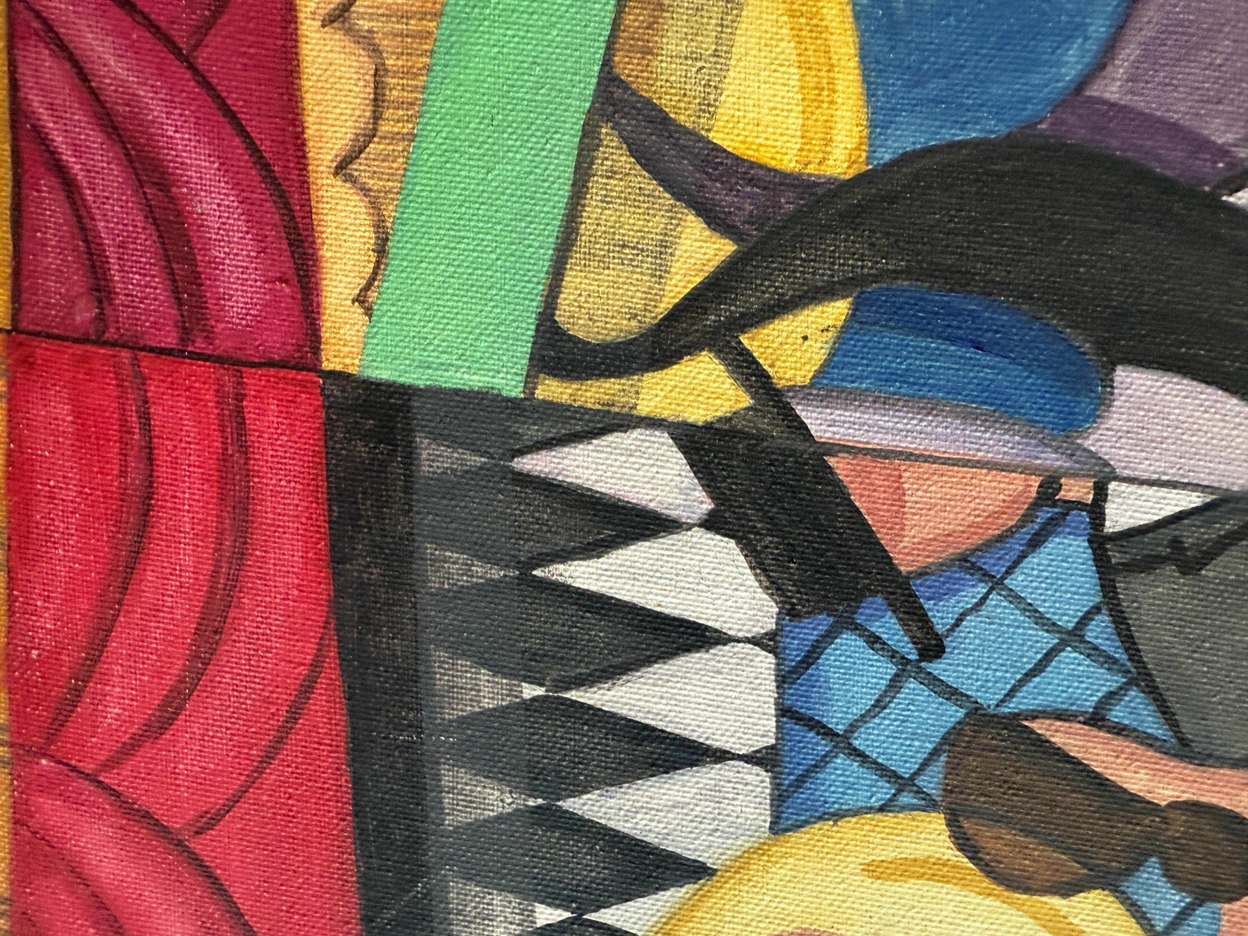 Bailaores flamencos spanische Tänzer Acryl auf Leinwand Gemälde im Angebot 1