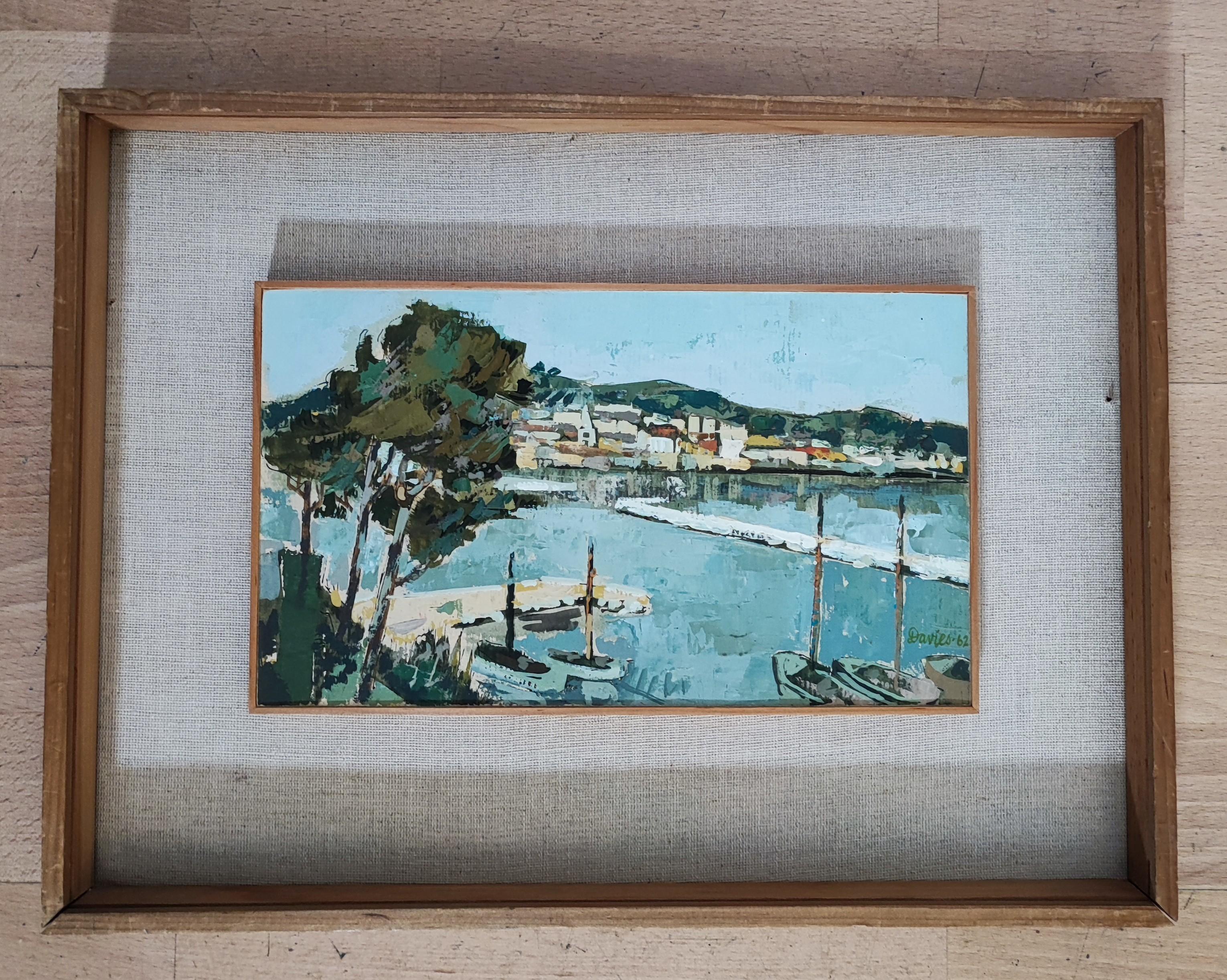 Harbor view - Painting by Tom Davies