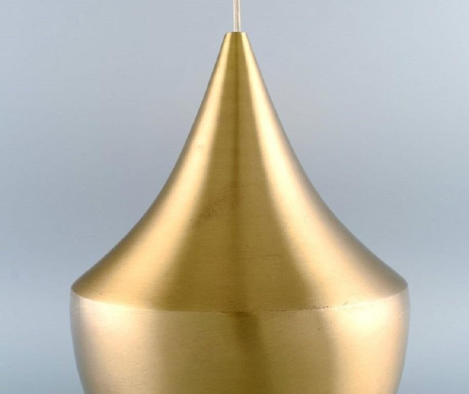 English Tom Dixon, British Designer, Brass Ceiling Pendant, 21st C For Sale