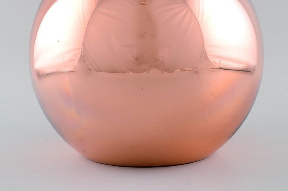 English Tom Dixon, British Designer, Round Copper Colored Ceiling Pendant For Sale