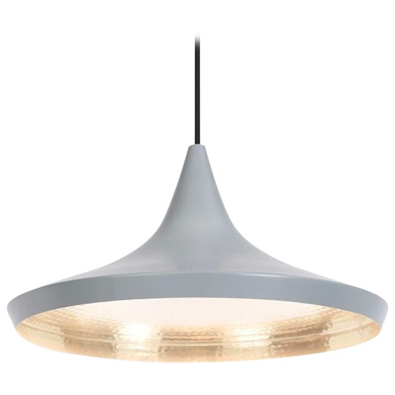 Tom Dixon Beat Minimal Large Pendentif Gris Laiton Luminaire Contemporain:: UK