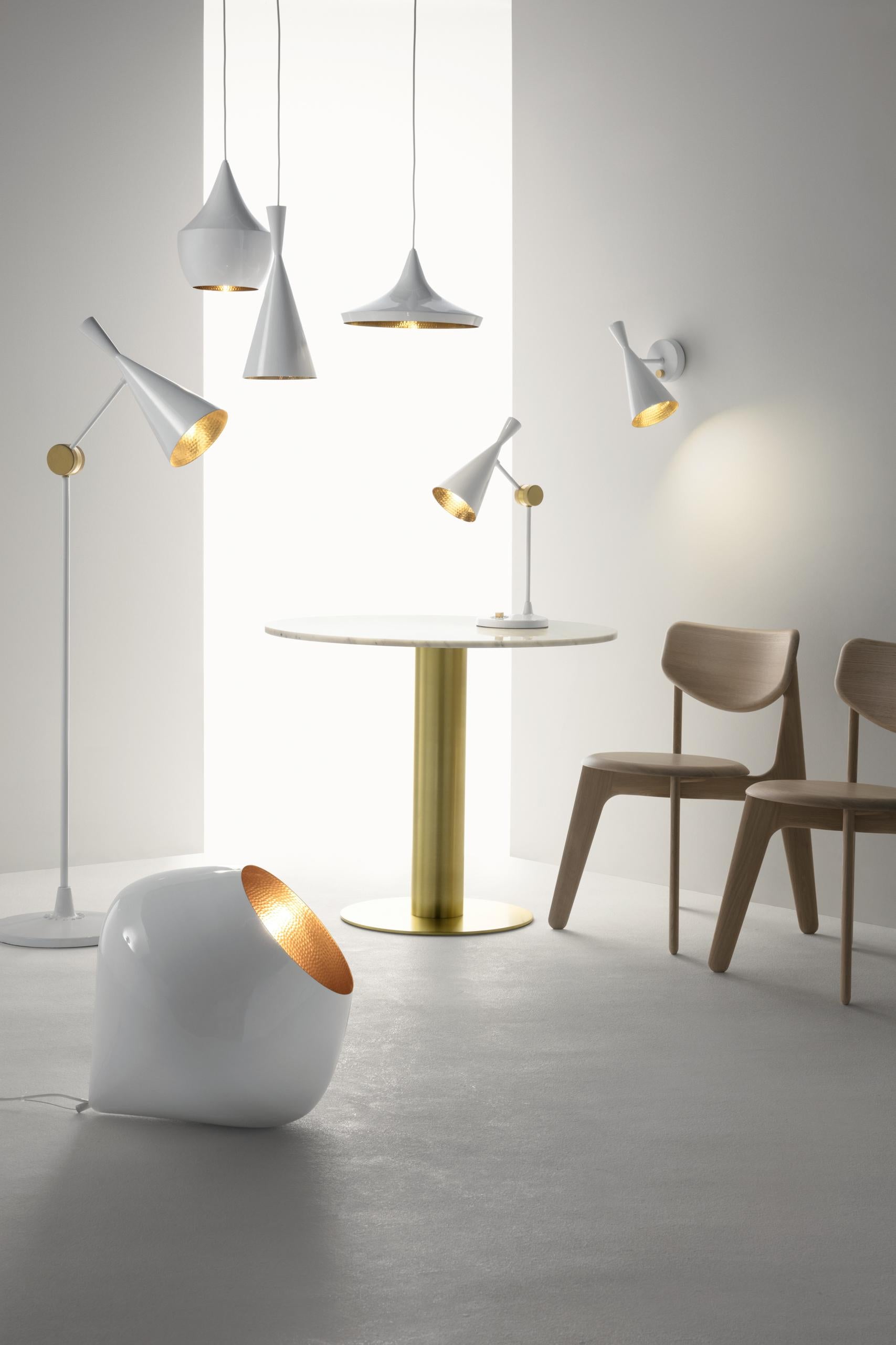 Tom Dixon 'Beat Stout' Black Metal and Brass Pendant For Sale 6
