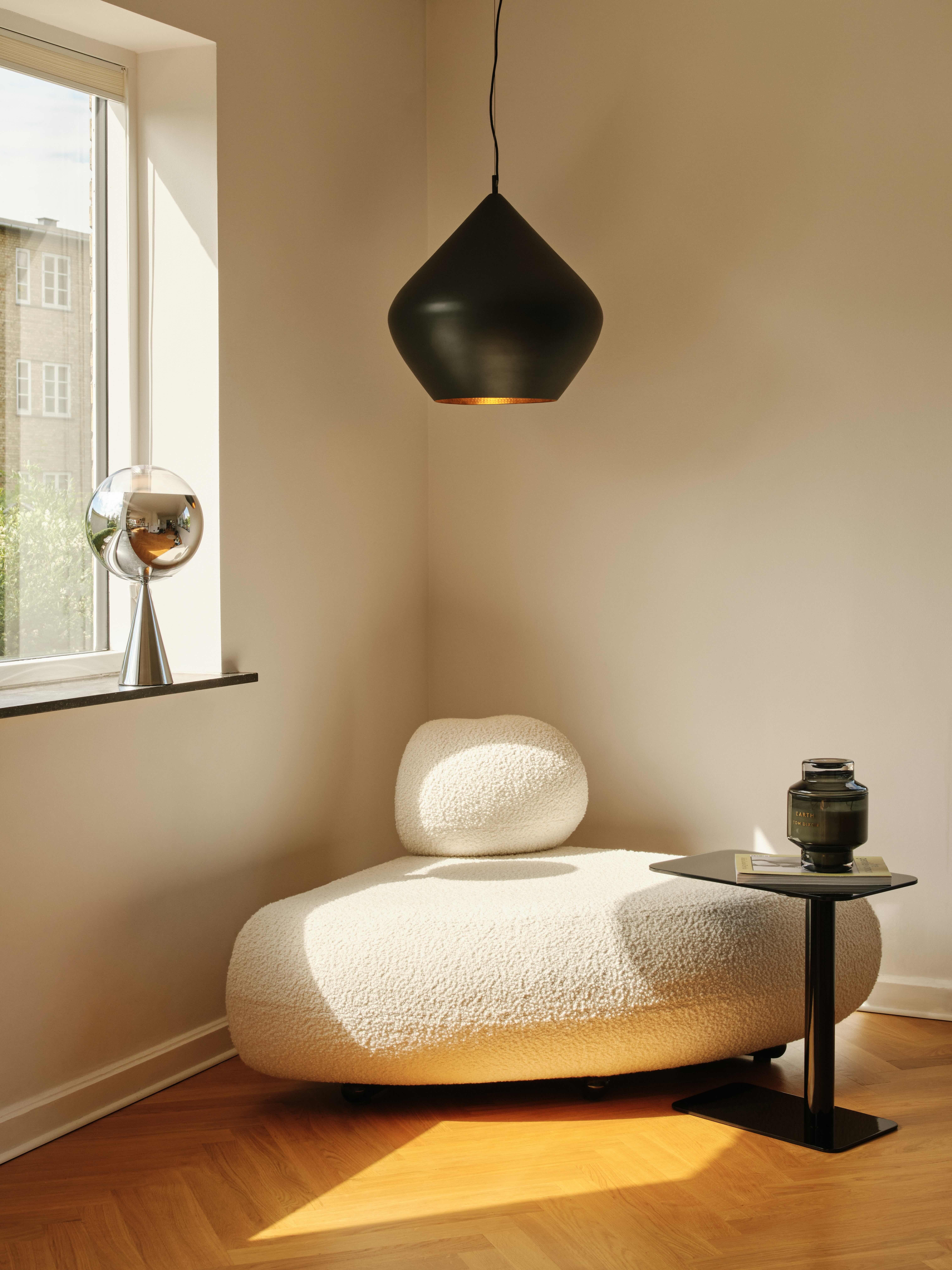 Modern Tom Dixon 'Beat Stout' Black Metal and Brass Pendant For Sale