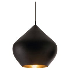 Tom Dixon 'Beat Stout' Black Metal and Brass Pendant