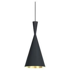 Tom Dixon 'Beat Tall' Metal Pendant in Black