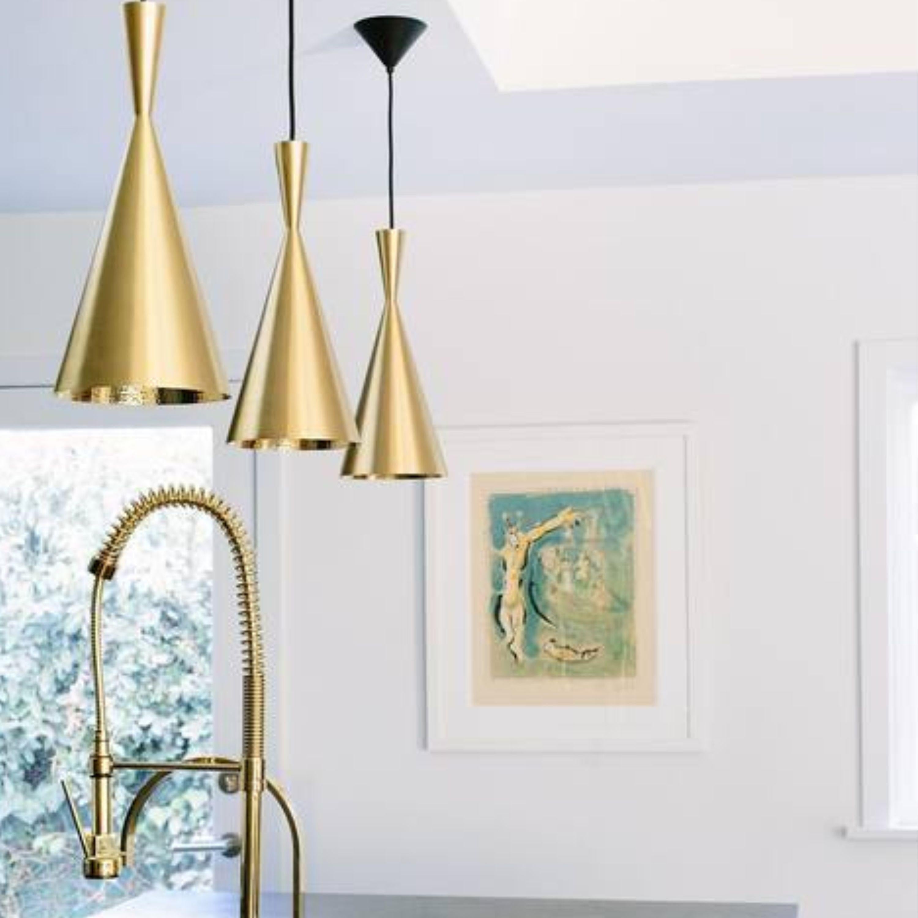 Tom Dixon - Pendentif en métal 'Beat Tall' en laiton Neuf - En vente à Glendale, CA