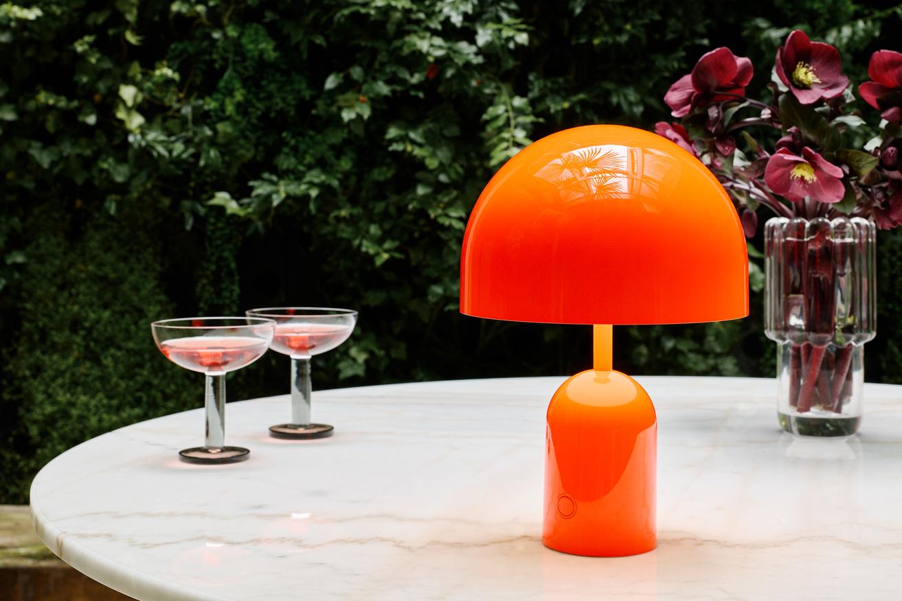 Tom Dixon 'Bell' Portable LED Lamp in Fluoro For Sale 2