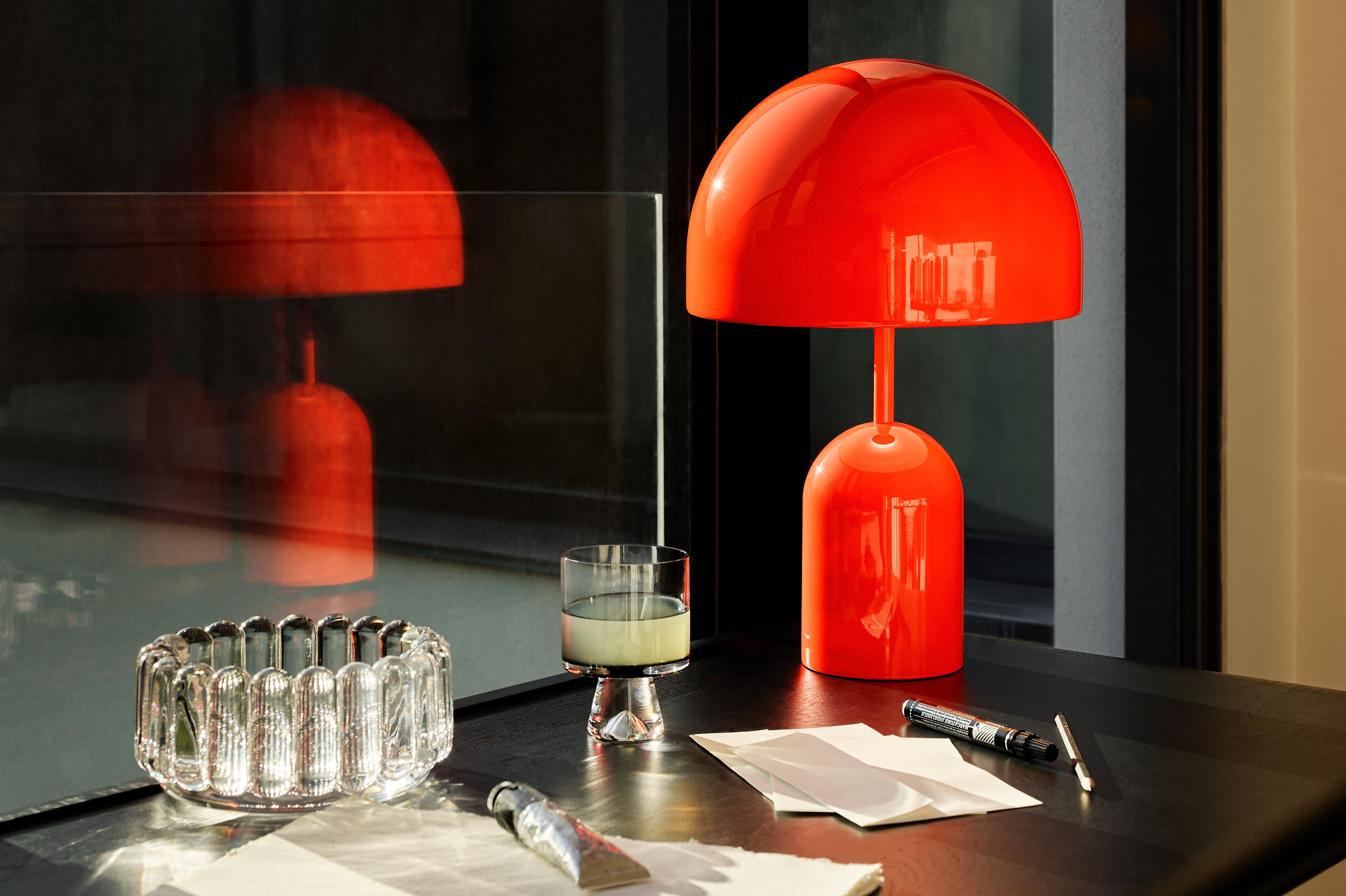 Tom Dixon 'Bell' Portable LED Lamp in Fluoro

Taking its name from a classic dome shape, the 'Bell' portable rechargeable table lamp is an exercise in reductionism. Designed in 2021, the 'Bell's' geometric silhouette complements a wide range of
