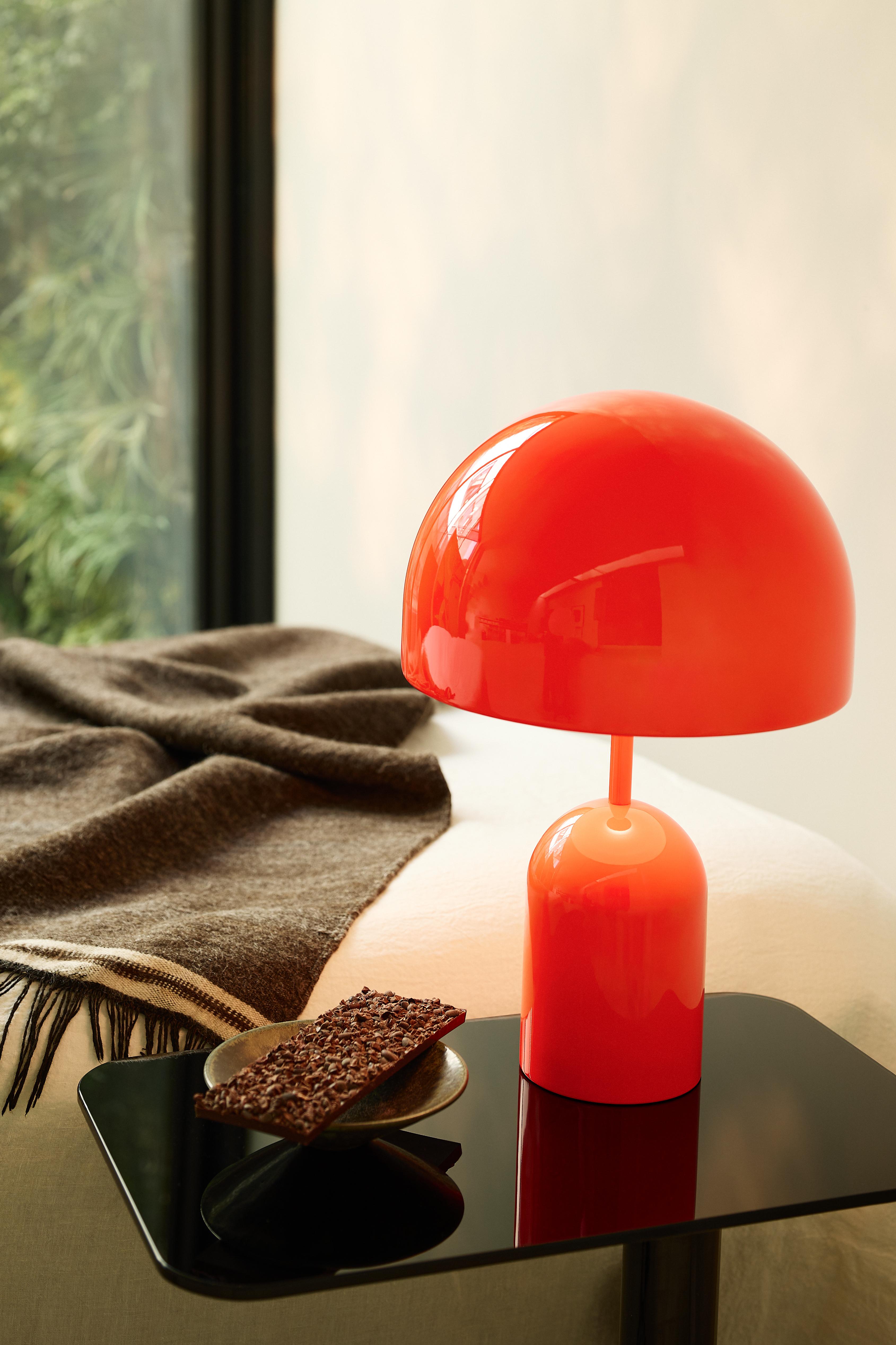 Painted Tom Dixon 'Bell' Portable LED Lamp in Fluoro For Sale