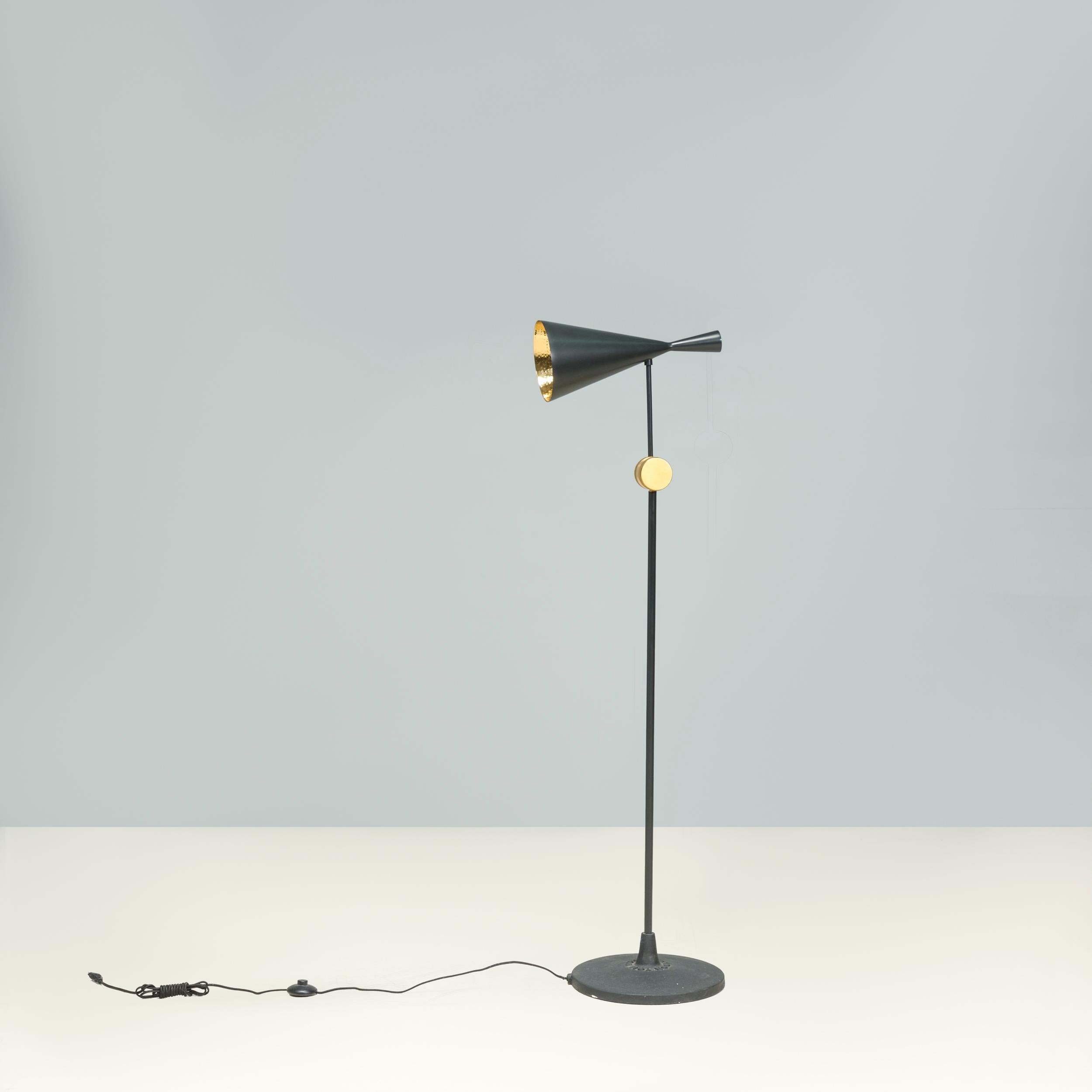 Designed by Tom Dixon, one of the best known British designers of the 21st century, the Beat lighting collection combines quality materials with a sleek aesthetic.

The floor lamp is handmade in Moradabad in Northern India, using the traditional