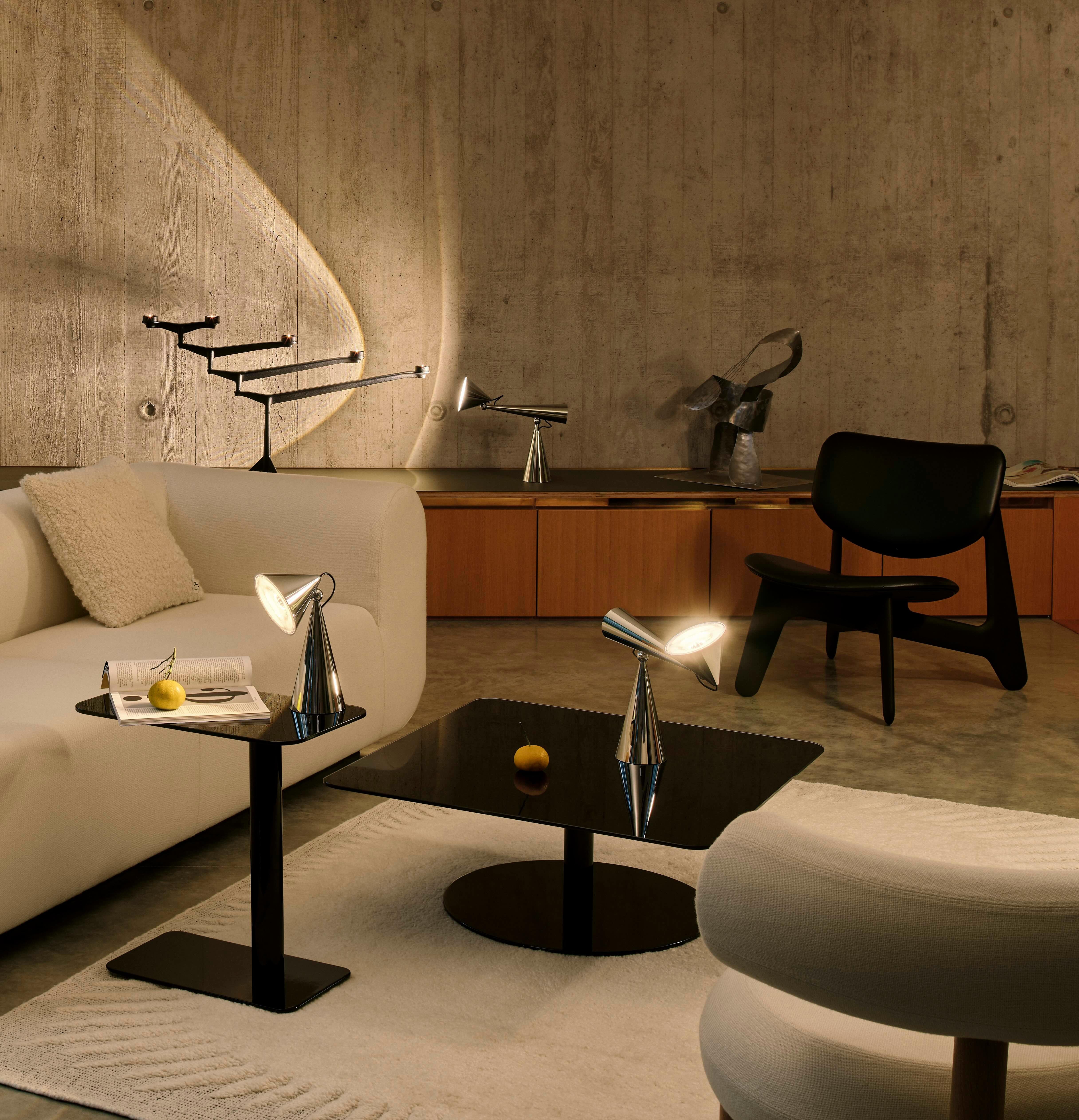 Mid-Century Modern Tom Dixon Black Stained Oak and Black Leather 'Slab' Lounge Chair For Sale