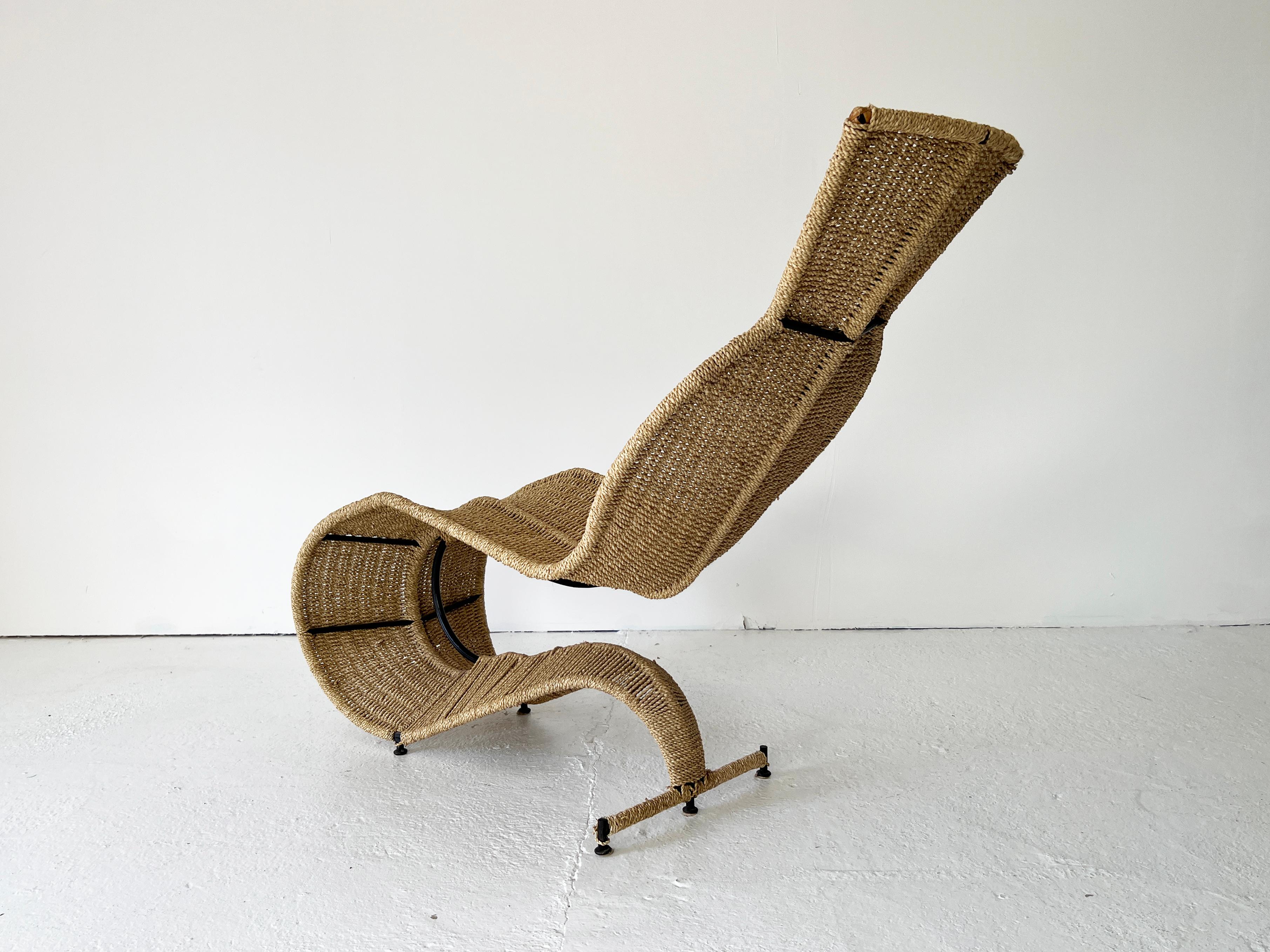 Tom Dixon 'Bolide' Woven Seagrass Chair, London, 1991 In Good Condition For Sale In Ongar, GB