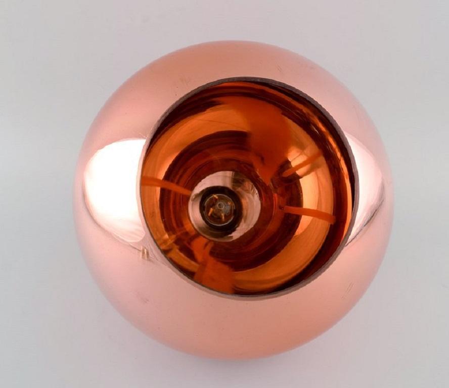 XXI secolo e contemporaneo Tom Dixon, designer britannico, Ciondolo da soffitto rotondo color rame, 21° secolo in vendita